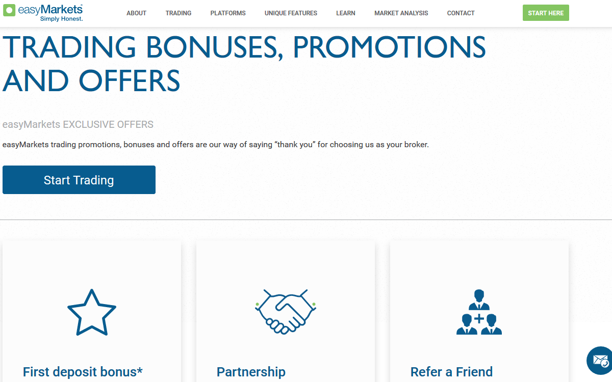 easyMarkets Bonus and Promotions