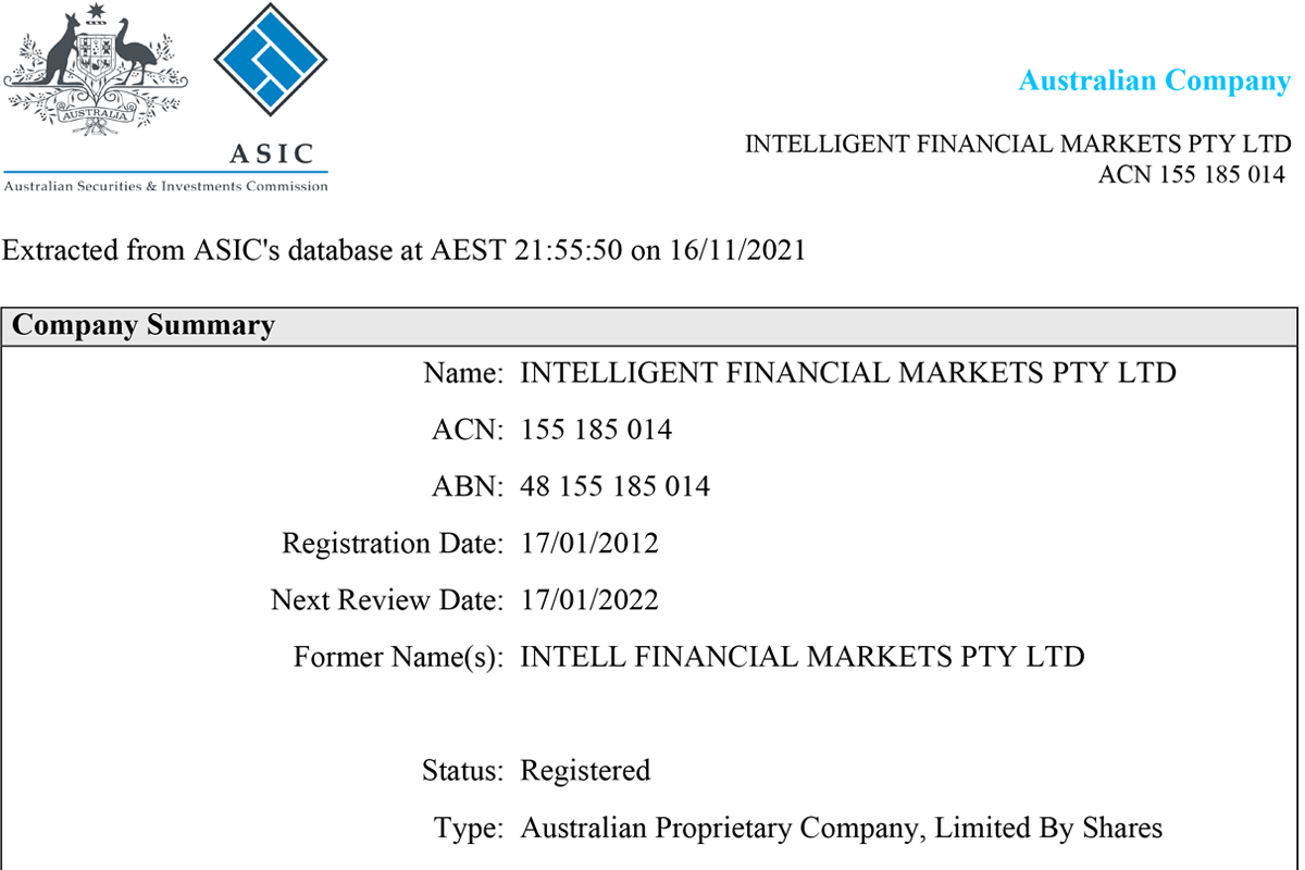 FBS regulation with ASIC