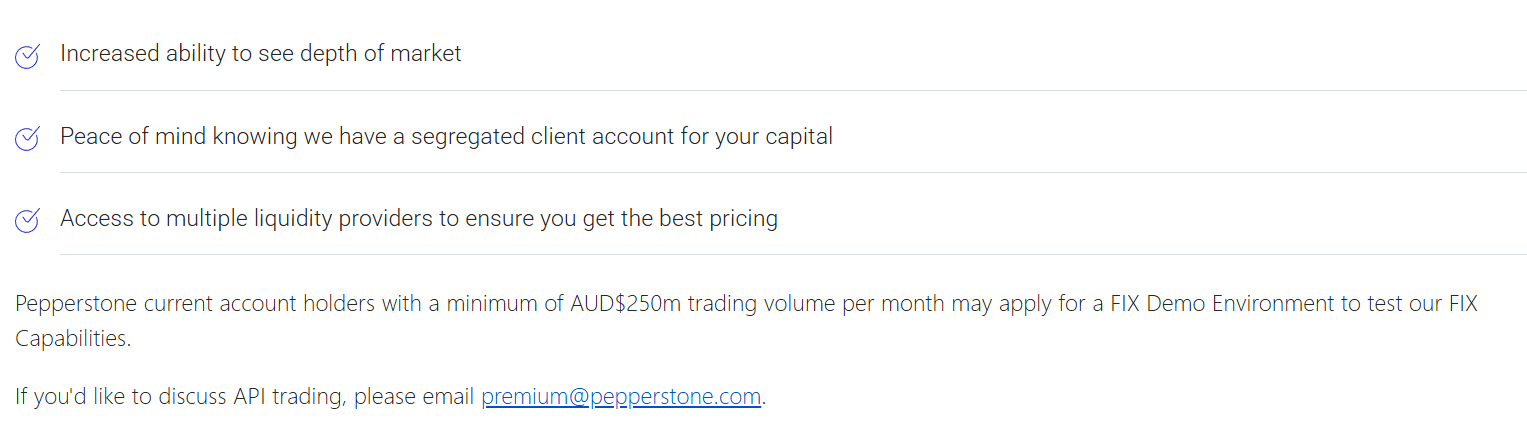 Example of request for API at forex broker
